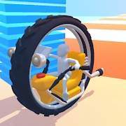 unicycle race(收集木板独轮车比赛)