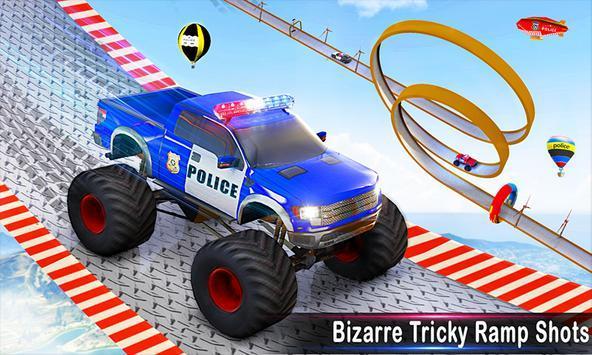 Police Car Ramp Stunts（疯狂警车坡道特技）