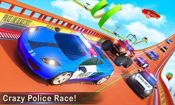 Police Car Ramp Stunts（疯狂警车坡道特技）