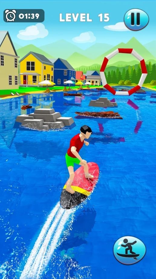 One Tap Surfer（疯狂河冲浪者3d）