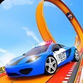 Police Car Ramp Stunts（疯狂警车坡道特技）