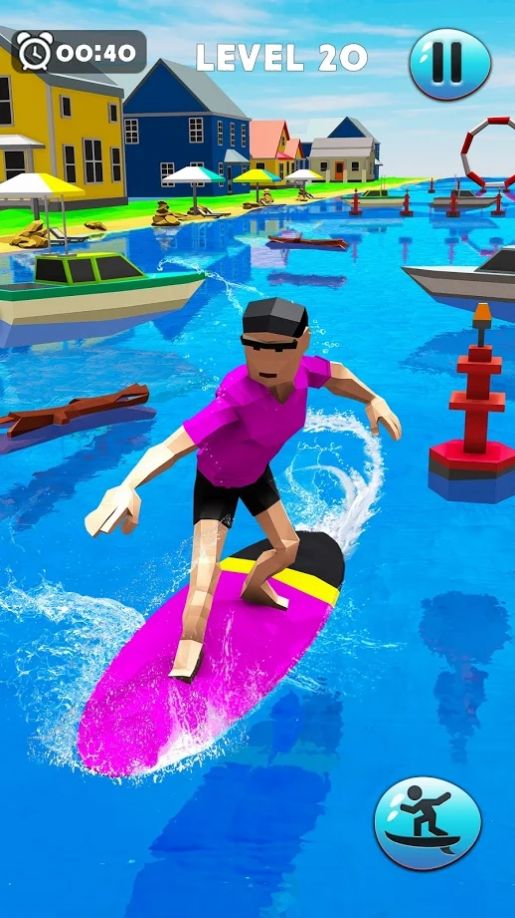 One Tap Surfer（疯狂河冲浪者3d）