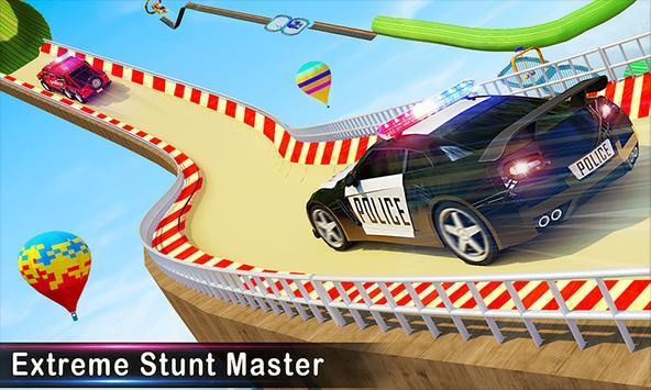 Police Car Ramp Stunts（疯狂警车坡道特技）