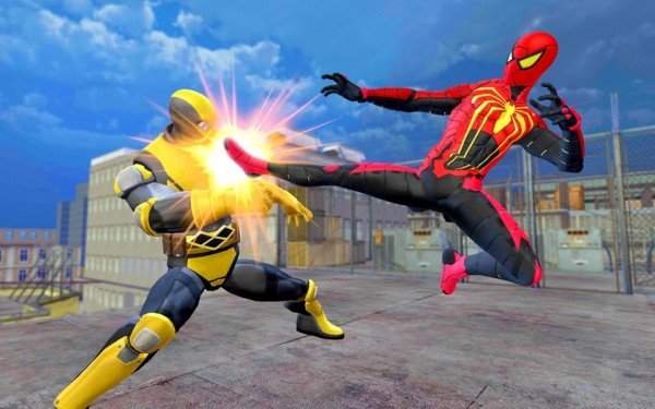 SpiderHeroRopeFightAmazingBattleStrang Crime蜘蛛英雄战斗