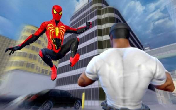 SpiderHeroRopeFightAmazingBattleStrang Crime蜘蛛英雄战斗