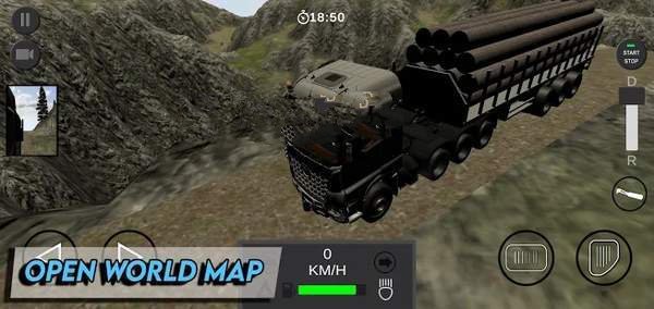 Truck Game Transport Wood（卡车货物接送）