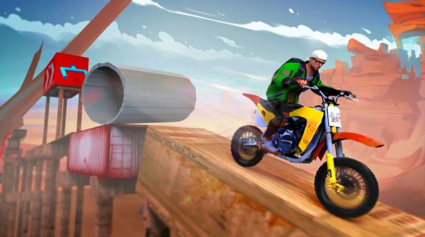 Bike Sky Stunt（指尖摩托车特技大赛）