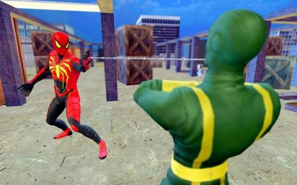 SpiderHeroRopeFightAmazingBattleStrang Crime蜘蛛英雄战斗