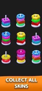 Color Hoop Sort 3D