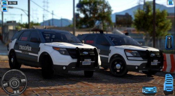 odern Police Car Parking 3d （新的警车停车）