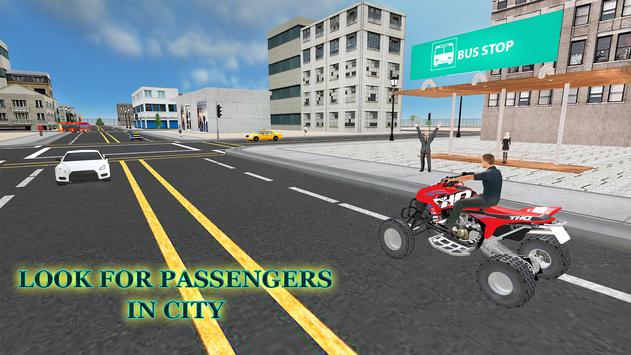 ATV Quad Bike Taxi Simulator Free: Bike Taxi Games