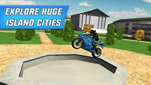 Police Bike Stunts Games（飞行特技摩托车赛）