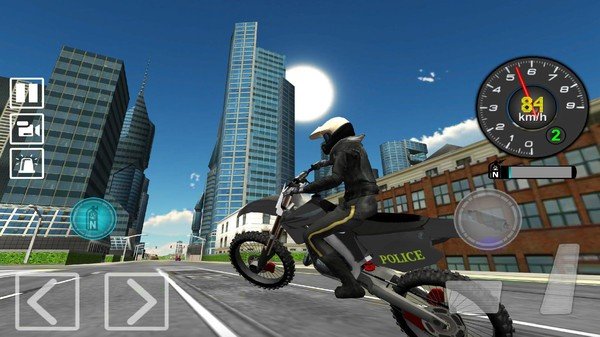 Police Bike Stunts Games（飞行特技摩托车赛）
