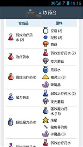泰拉瑞亚合成表安卓版