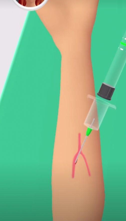Blood Test Injuction simulator（大针筒护士）