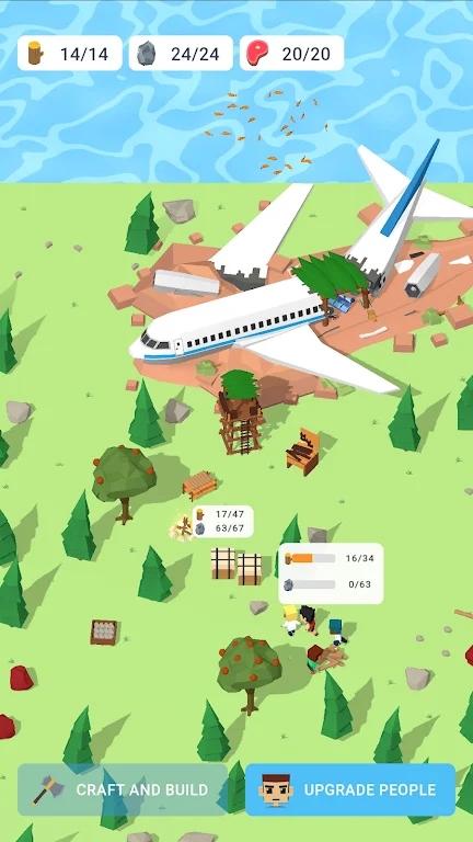 Idle Plane Crash Survival（空闲飞机坠毁生存）