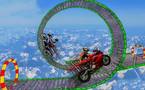 Bike Sky Stunt（摩托车空中跳跃）