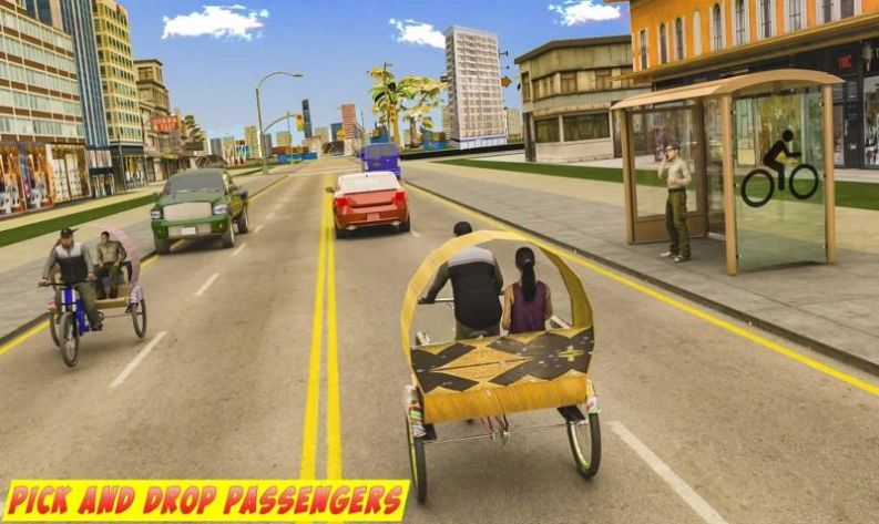 bmxbicycletaxidrivingcitypassengersimulator
