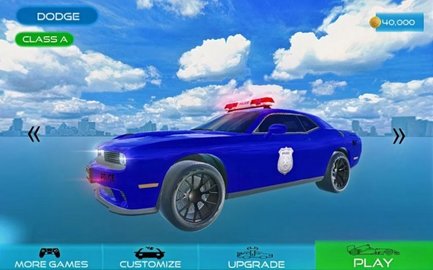 American Dodge Police Car Game