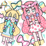 托卡粉彩少女换装