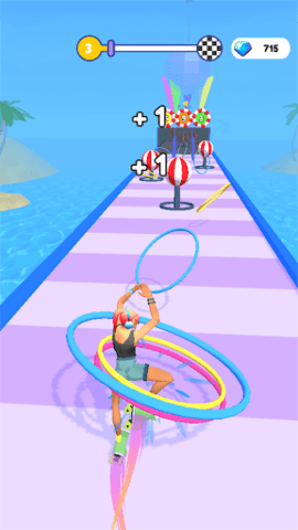 Hula Hoop Race（呼啦圈比赛）