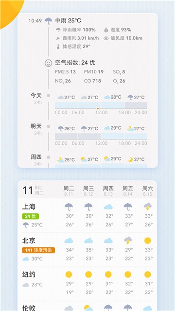MyWeather（我的天气app）