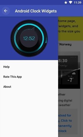 Android Clock Widgets