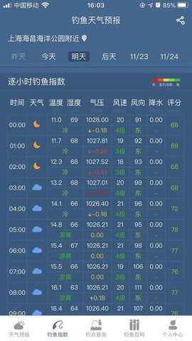 钓鱼天气预报1.7.5
