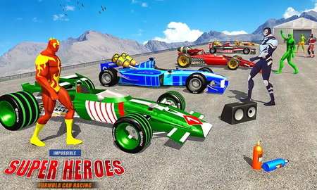 超级英雄汽车大赛(Impossible Formula Jet Car Racing Stunts)