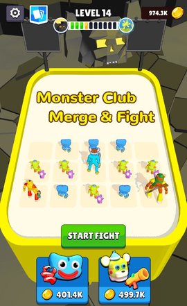 怪物俱乐部合并与战斗(Monster Club Merge and Fight)