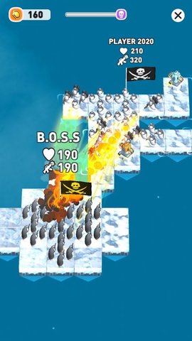 企鹅筏挑战赛（Penguin War of Raft）