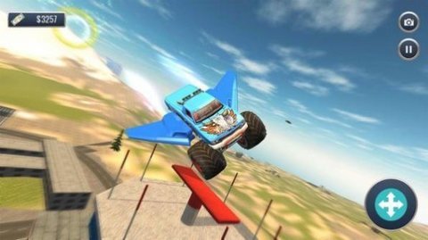 越野卡车飞行冲刺（Offroad Flying Monster Truck Driving）