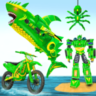 鲨鱼机器人变形自行车（Shark Robot Transform Bike）