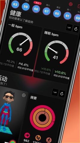 心脏和活动监测器（HeartWatch）