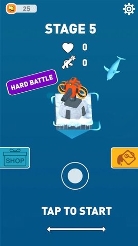 企鹅筏挑战赛（Penguin War of Raft）