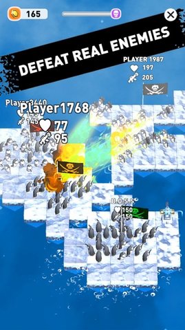 企鹅筏挑战赛（Penguin War of Raft）