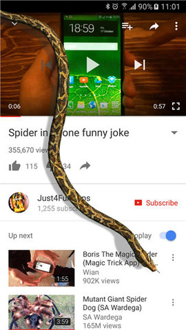 蛇屏幕恶作剧（Snake On Screen Hissing Joke）