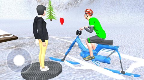 雪地自行车骑行游戏（Snow Bike Ride）