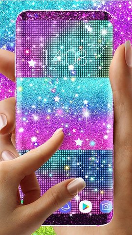 七彩闪光动态壁纸（Colorful glitter live wallpaper）