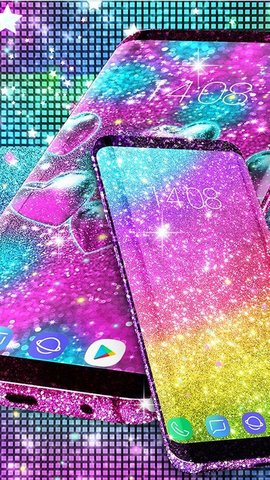 七彩闪光动态壁纸（Colorful glitter live wallpaper）