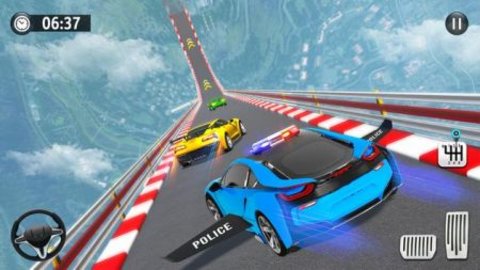 飞行警车特技（Flying Police Car Stunt Game）