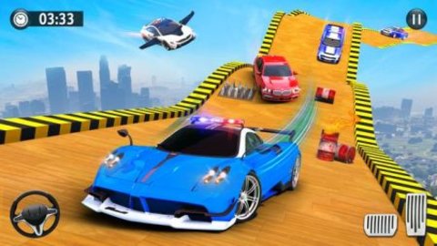 飞行警车特技（Flying Police Car Stunt Game）