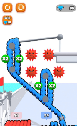 滑索人群战 (Zipline Crowd)