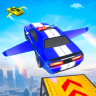 飞行警车特技（Flying Police Car Stunt Game）