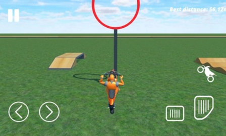 摩托物理下山模拟器（Motorcycle Ragdoll Fall）
