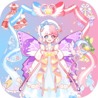 装扮粉彩我的女孩