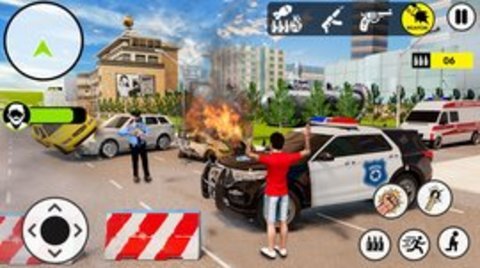 战术小队警察模拟器（City Police Driving Car Simulator）