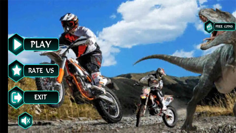 迪诺快速自行车比赛游戏（Dino Fast Bike Racing）