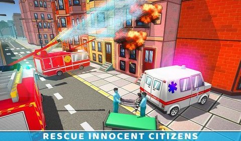 救护车和消防车模拟驾驶游戏（Ambulance Rescue ）