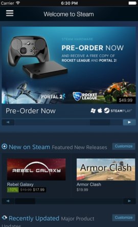 蒸汽平台手机版（Steam）